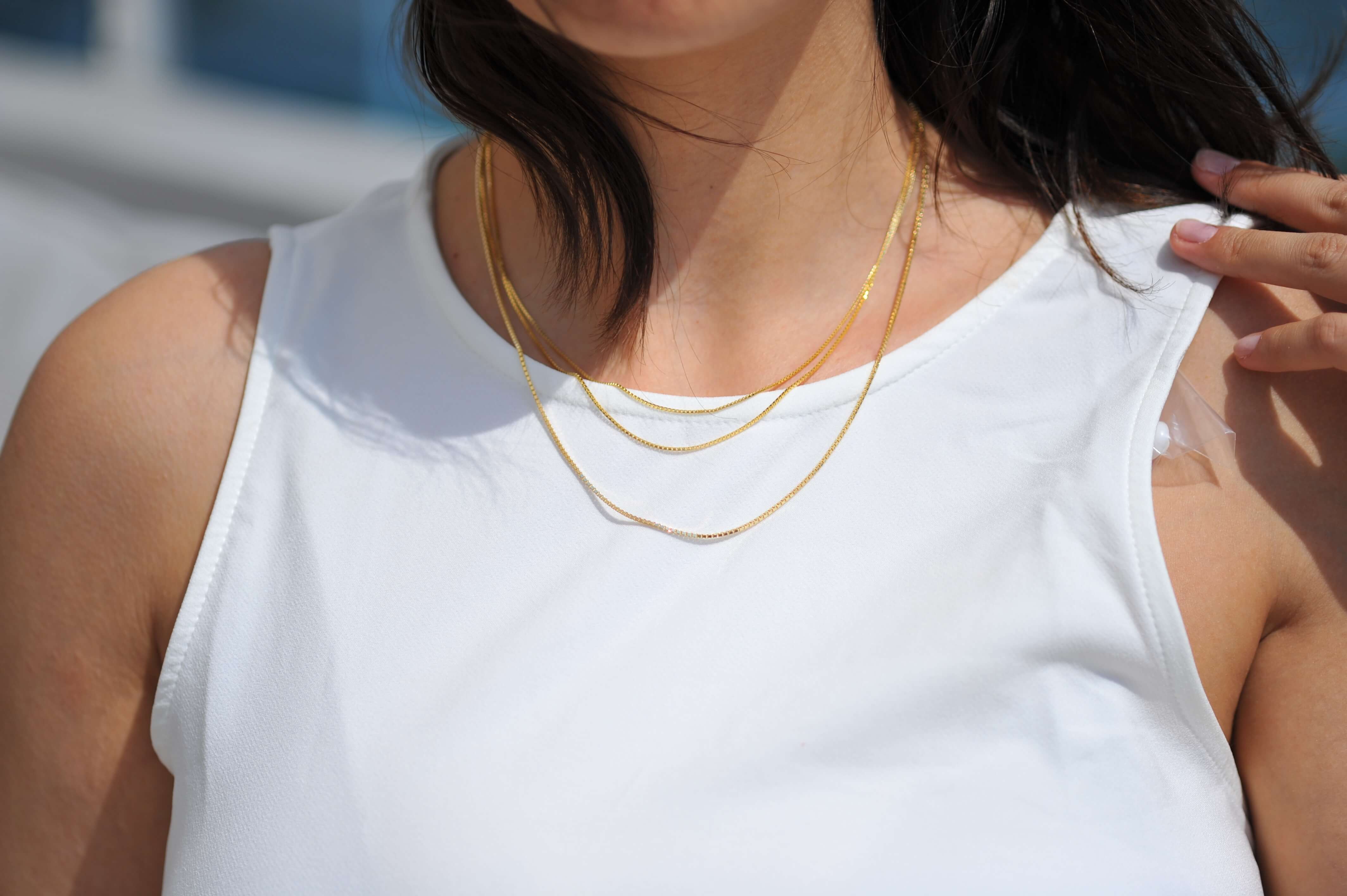 14K Real Gold Emerald Necklace